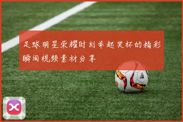 足球明星荣耀时刻举起奖杯的精彩瞬间视频素材分享
